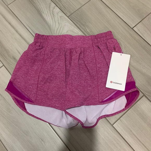Lululemon Hotty Hot Short 4” tall * Fuschia - Picture 6 of 6
